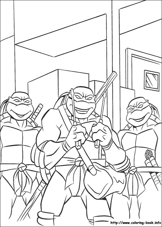 Teenage Mutant Ninja Turtles coloring picture